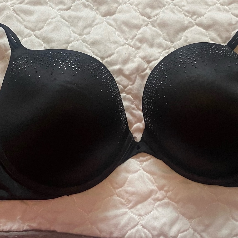 Very Sexy push up 38D black w rhinestones Victoria’s Secret